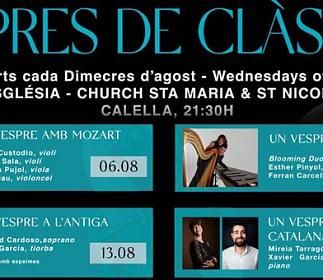 The "Vespres de Clàssica" returns this July and August to Calella