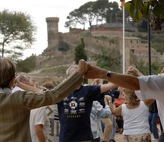 Sardana Dancer's Meeting in Tossa de Mar