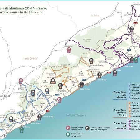 Rutas de ciclismo en el Maresme