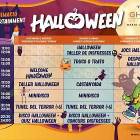 Calendrier des activités d'Halloween