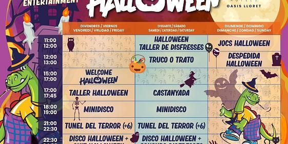 Calendrier des activités d'Halloween