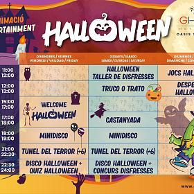 Programa de actividades de Halloween