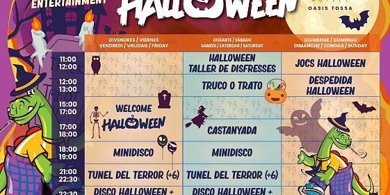 Programa de actividades de Halloween